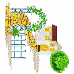 Landscapes Embroidery Design 11